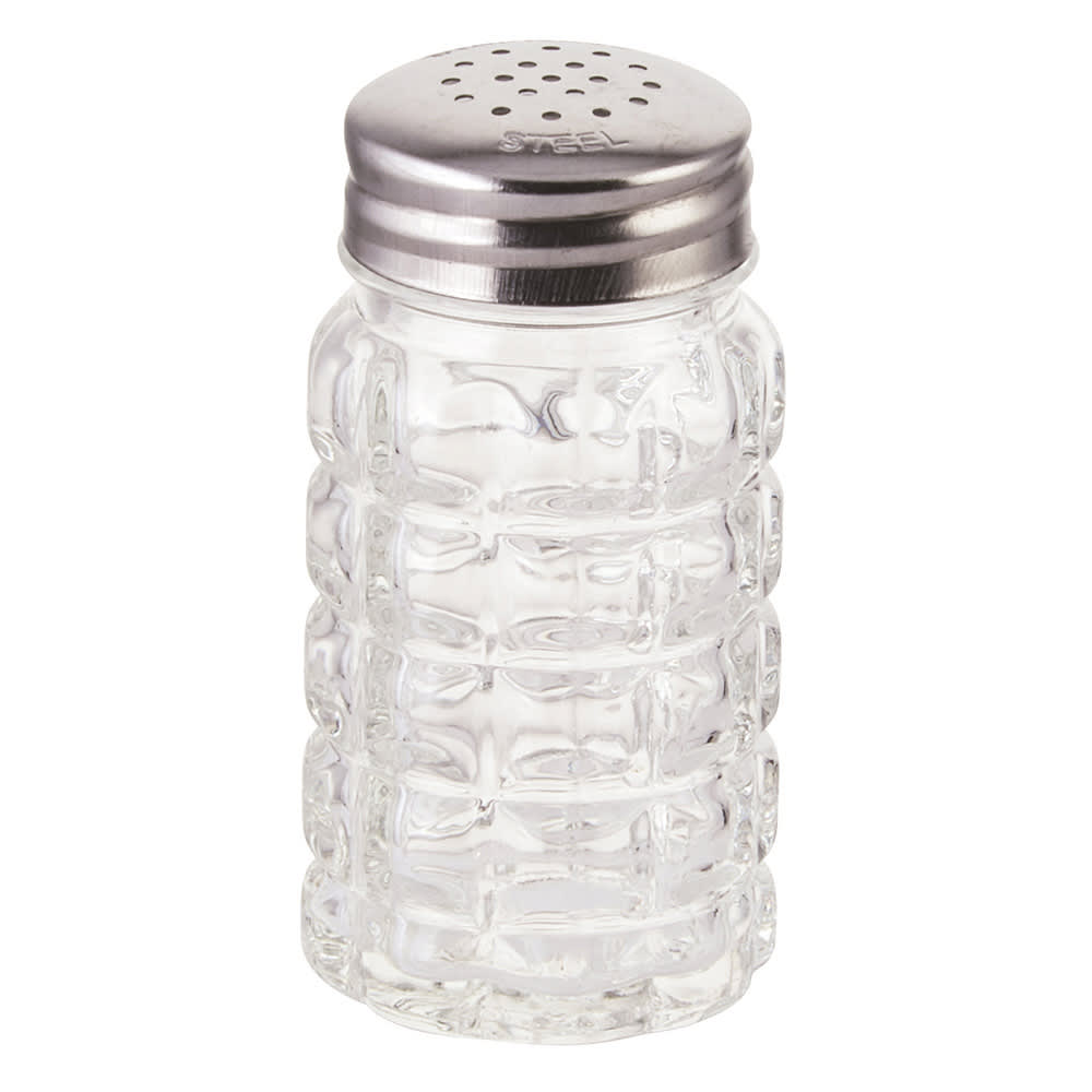 Winco G-118 2 oz Salt/Pepper Shaker - Glass, 3 1/2"H