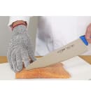 Winco GCRA-S Small Cut Resistant Glove - Blended Material, Gray w/ Red Wrist Band thumbnail 3