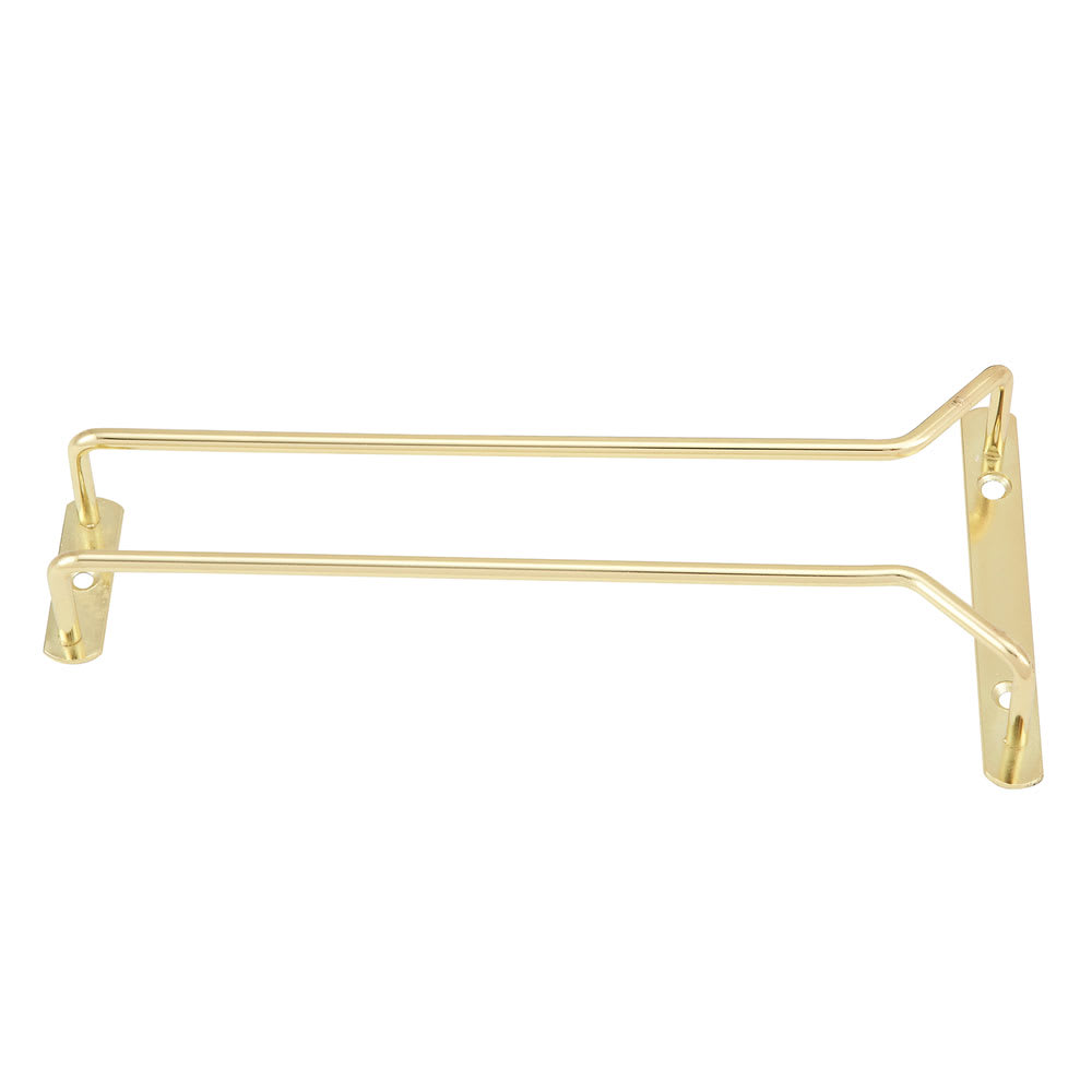 Winco GH-10 10" Wire Glass Hanger, Brass Plated