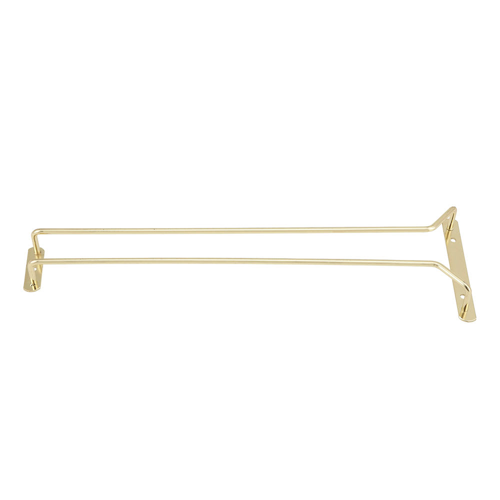Winco GH-16 16" Wire Glass Hanger, Brass Plated