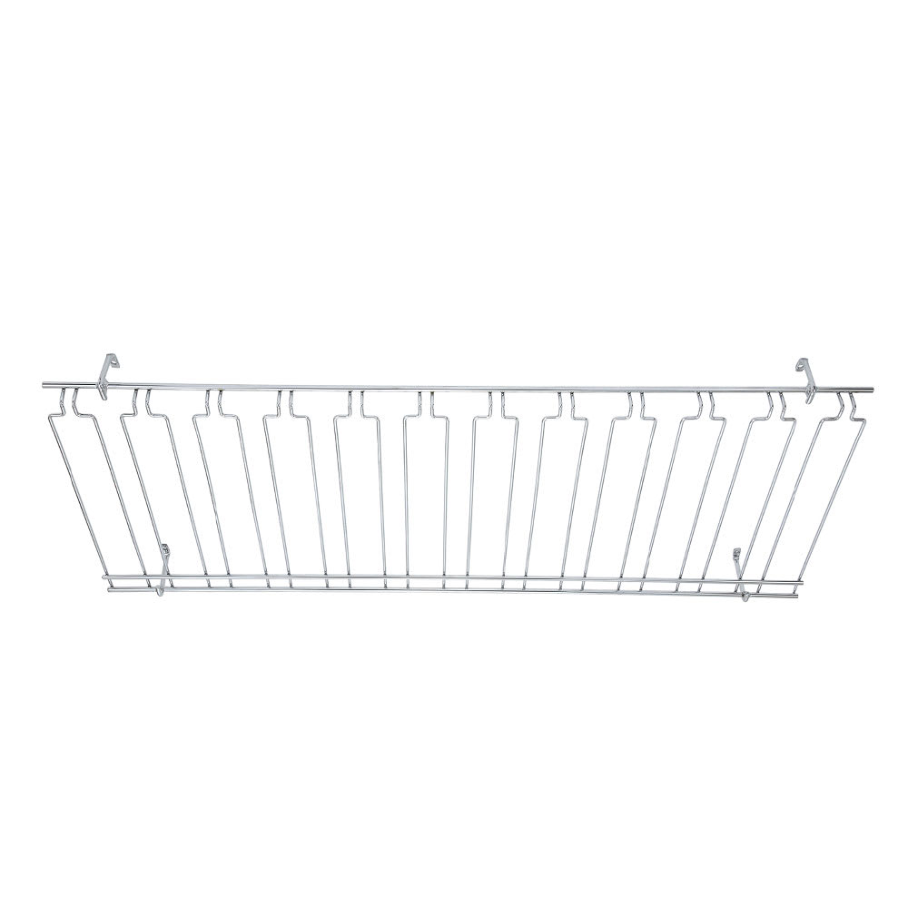 Winco GHC-1848 Overhead Glass Rack, 18" X 48" X 4 in, Chrome Plated