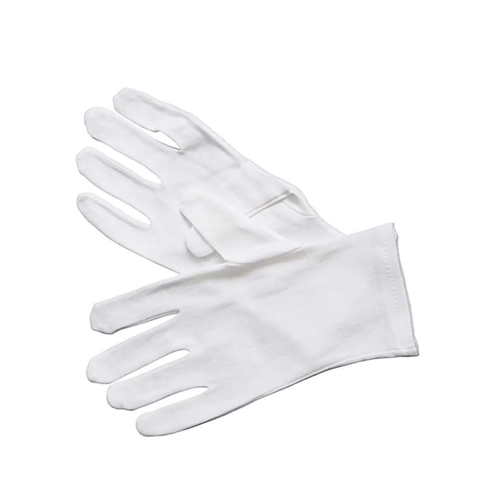 Winco GLC-L Multi-Purpose Cotton Service Gloves - White, Large