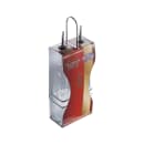 Winco GOB-8S 8 oz Cruet Set w/ Chrome Rack & Metal Pourers - Glass, Clear thumbnail 2