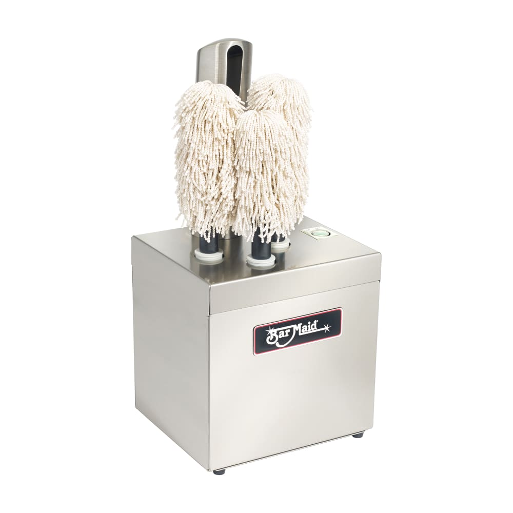 Winco GP-3MINI-CE 3 Brush Stemware Dryer/Polisher - (290) Glasses/hr, Silver, 220-240v