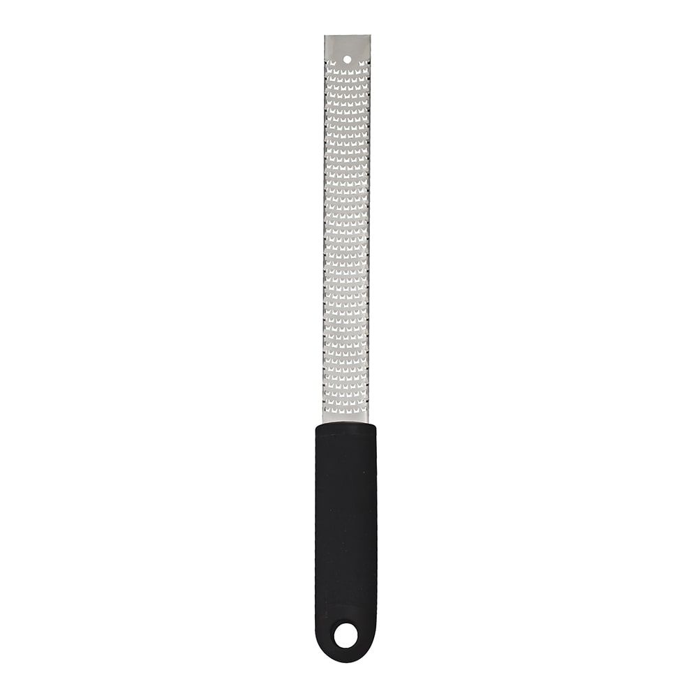 Winco GT-105 13 1/5" Fine Blade Grater w/ Black Soft Grip Handle, Stainless Steel