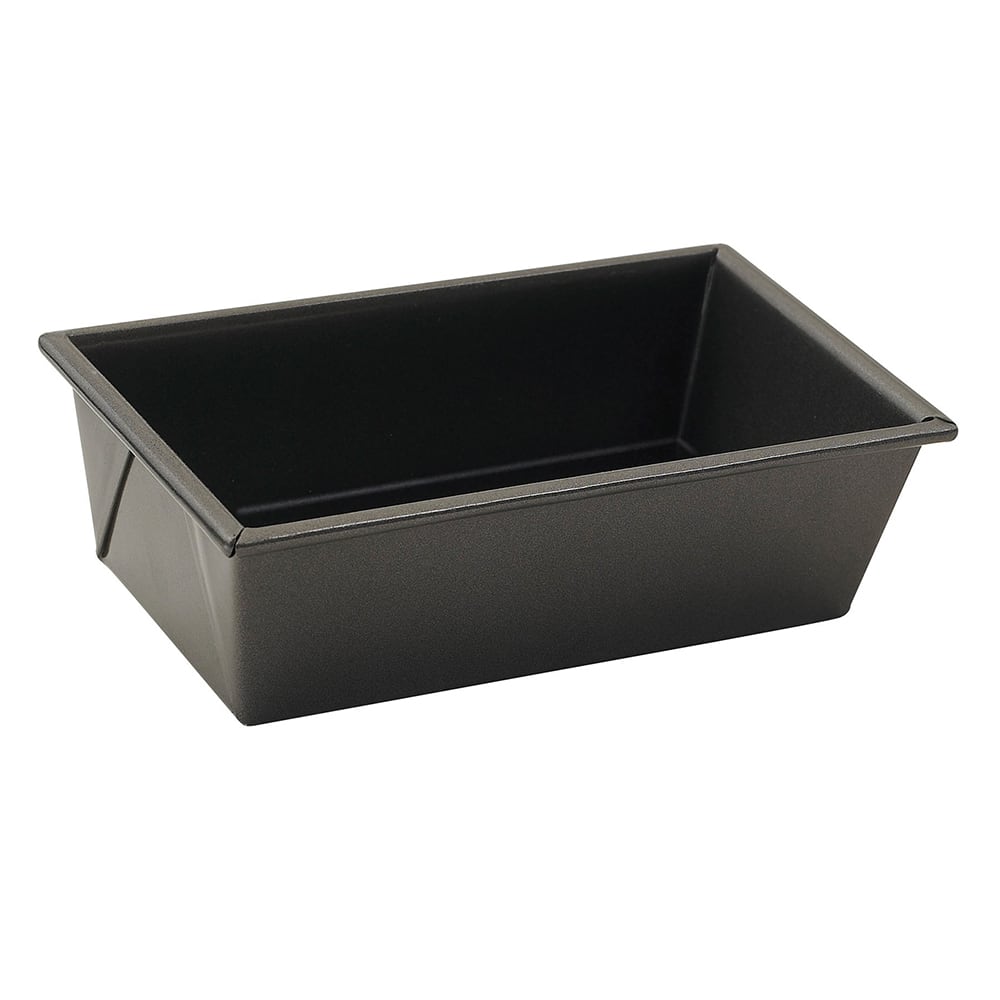 Winco HLF-100 1 lb Loaf Pan - 8 1/2"L x 4 1/2"W x 2 3/4"D, Aluminized Steel