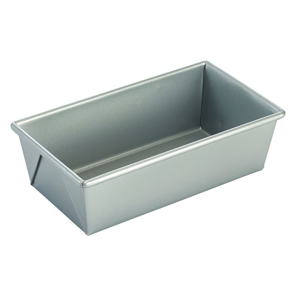 Winco HLP-84 1 lb Loaf Pan - 8 1/2"L x 4 1/2"W x 2 3/4"D, Aluminized Steel