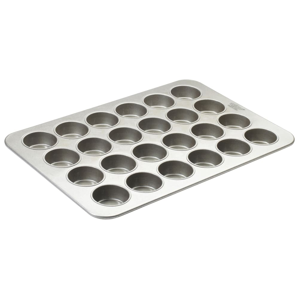 Winco HMF-24S 24 Compartment Jumbo Muffin Pan, Silicone Glazed Aluminized Steel