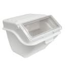 Winco IB-10S Shelf Ingredient Bin - 10 Gallon Capacity, Clear Lid/White Base thumbnail 2