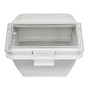 Winco IB-10S Shelf Ingredient Bin - 10 Gallon Capacity, Clear Lid/White Base thumbnail 3