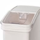Winco IB-21 Ingredient Bin - 21 Gallon Capacity, Clear Lid/White Base thumbnail 2