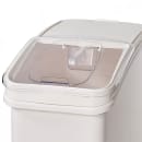 Winco IB-27 Ingredient Bin - 27 Gallon Capacity, Clear Lid/White Base thumbnail 2