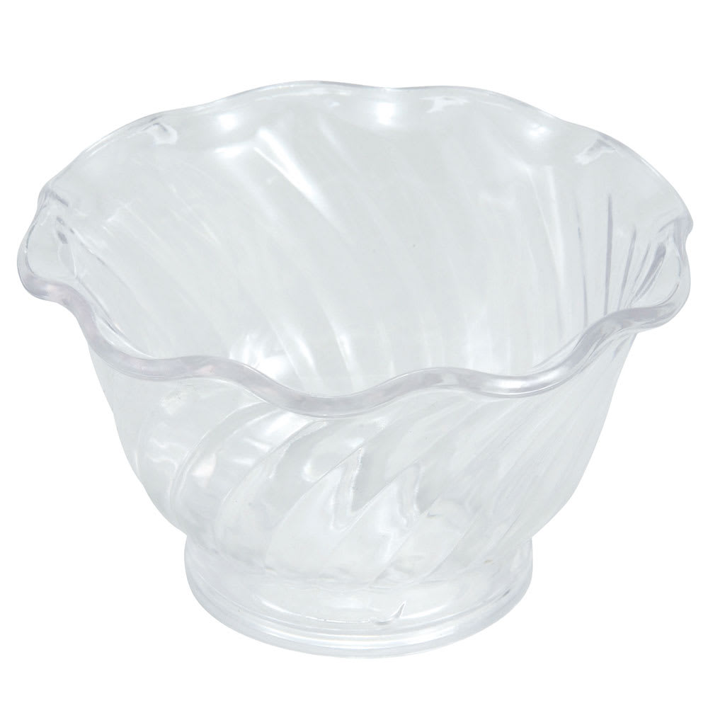 Winco ICC-5C 5 oz Ice Cream/Berry Dish - Plastic, Clear