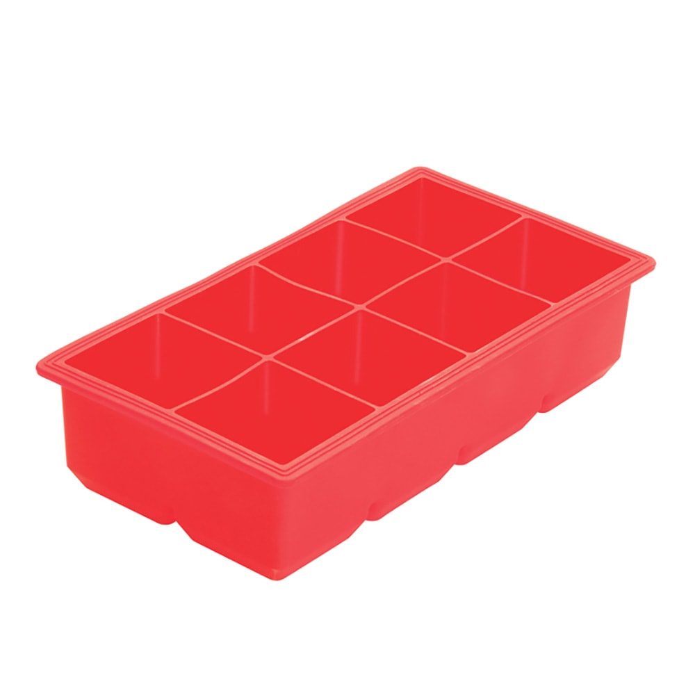 Winco ICCT-8R 8 Section Ice Cube Tray - Silicone, Red