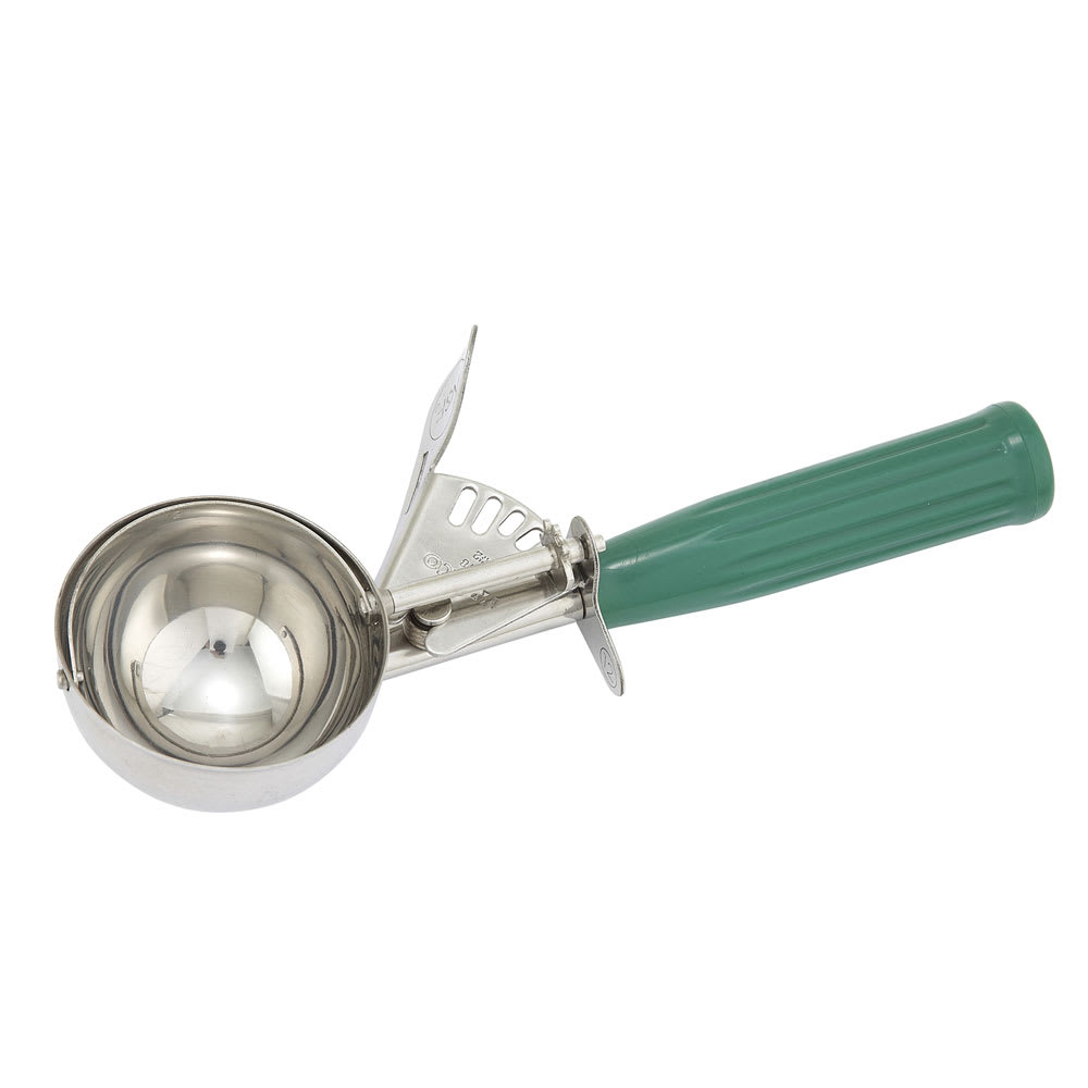 Winco ICD-12 Green #12 Disher - 3.25 oz