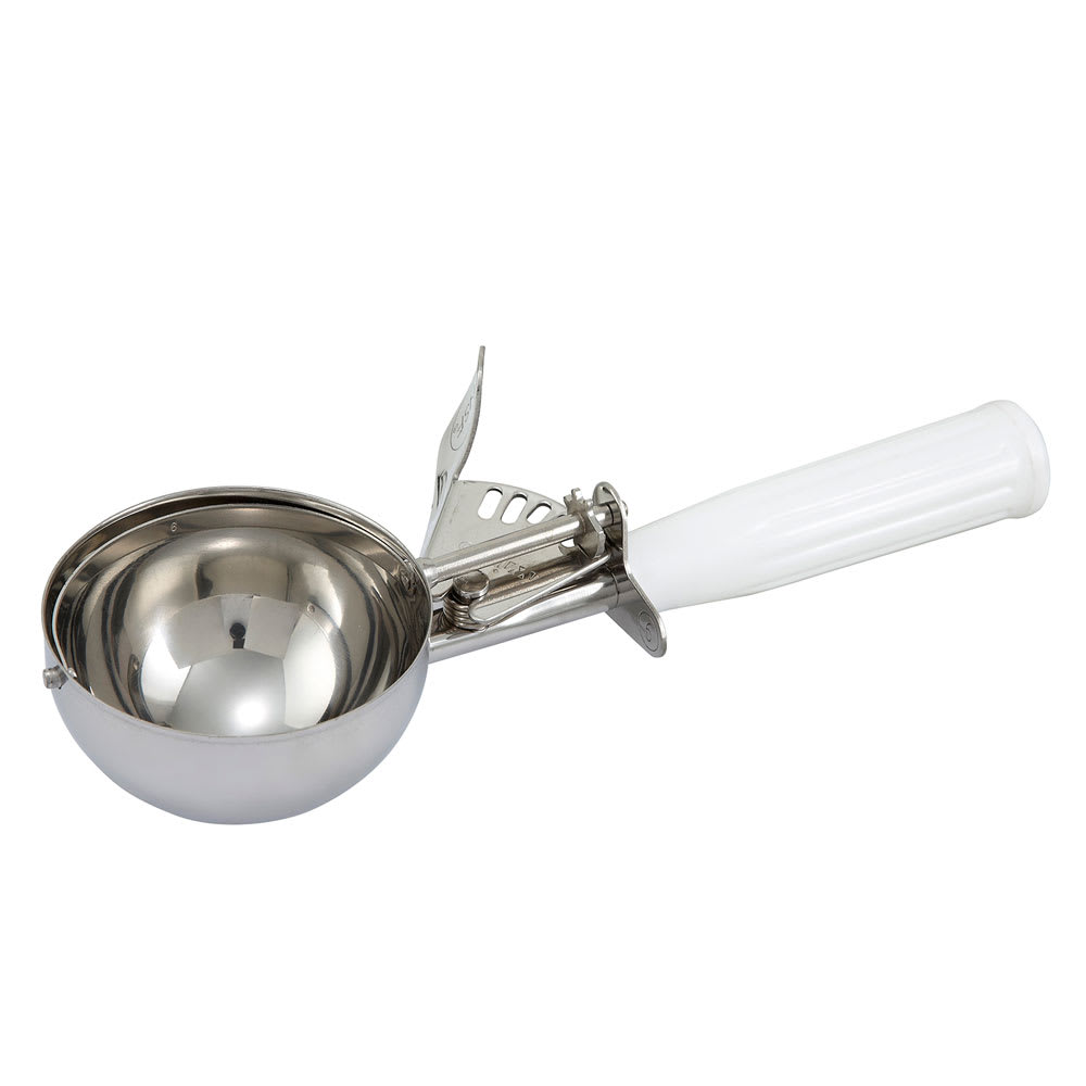 Winco ICD-6 White #6 Disher - 4.66 oz