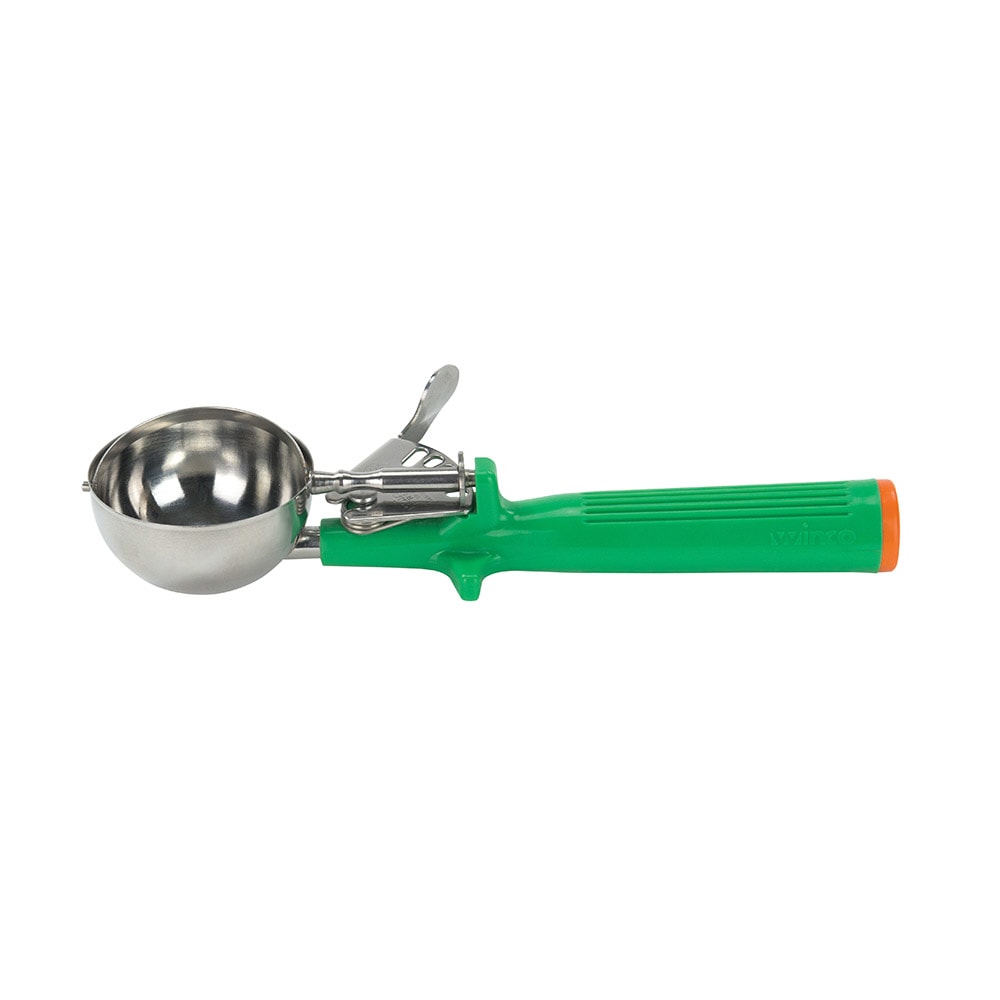Winco ICOP-12 Green #12 Disher - 2.66 oz