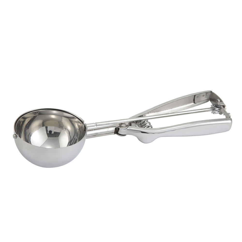 Winco ISS-12 Stainless #12 Squeeze Disher - 3.25 oz