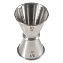 Winco J-6 Japanese Style Double Jigger - 1/2 oz & 3/4 oz, Stainless thumbnail 5