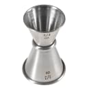Winco J-6 Japanese Style Double Jigger - 1/2 oz & 3/4 oz, Stainless thumbnail 6