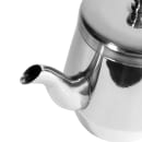 Winco JB2932 32 oz Teapot w/ Gooseneck - Stainless Steel, Mirror Finish thumbnail 5