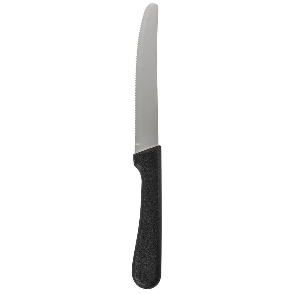 Winco K-50P Round Tip Steak Knife w/ 5" Blade & Plastic Handle