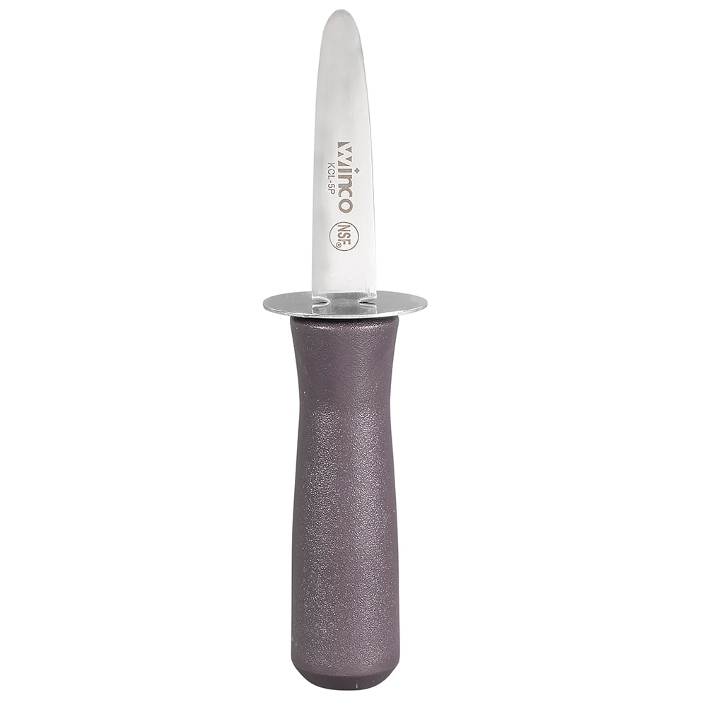 Winco KCL-5P 3" Oyster Knife w/ Black Handle