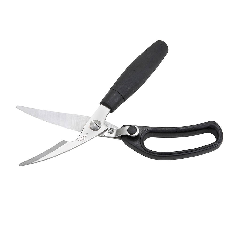 Winco KS-02 Kitchen Shears w/ Soft Handle, Individually Carded