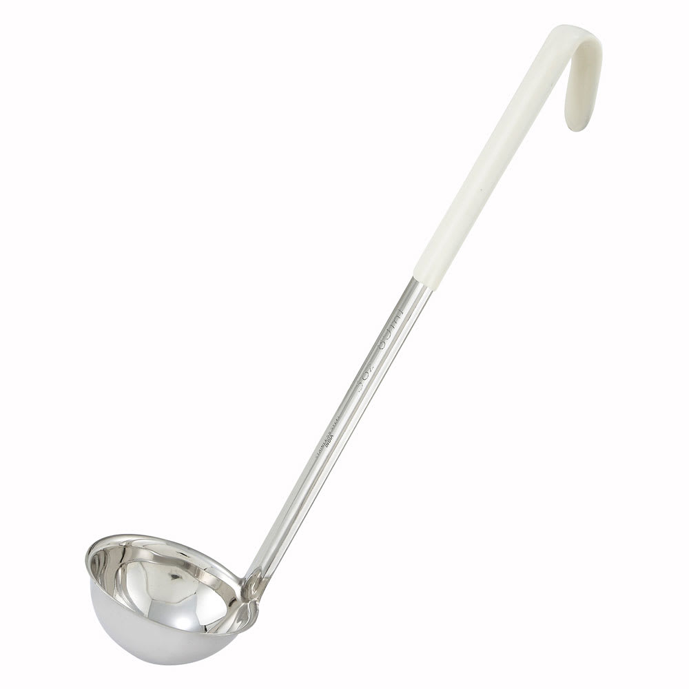 Winco LDC-3 3 oz Color Coded Ladle w/ 13" Handle, 1 Piece, Ivory