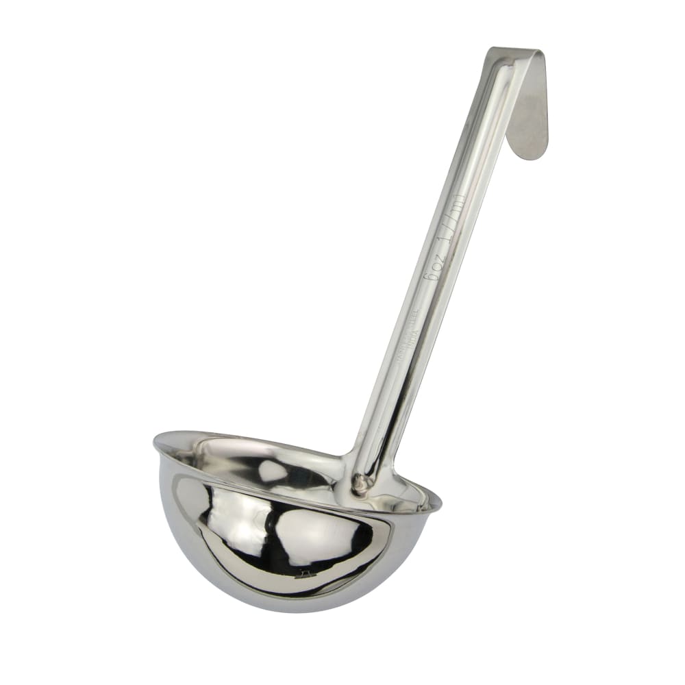 Winco LDI-60SH 6 oz LDI Series Ladle - Stainless Steel