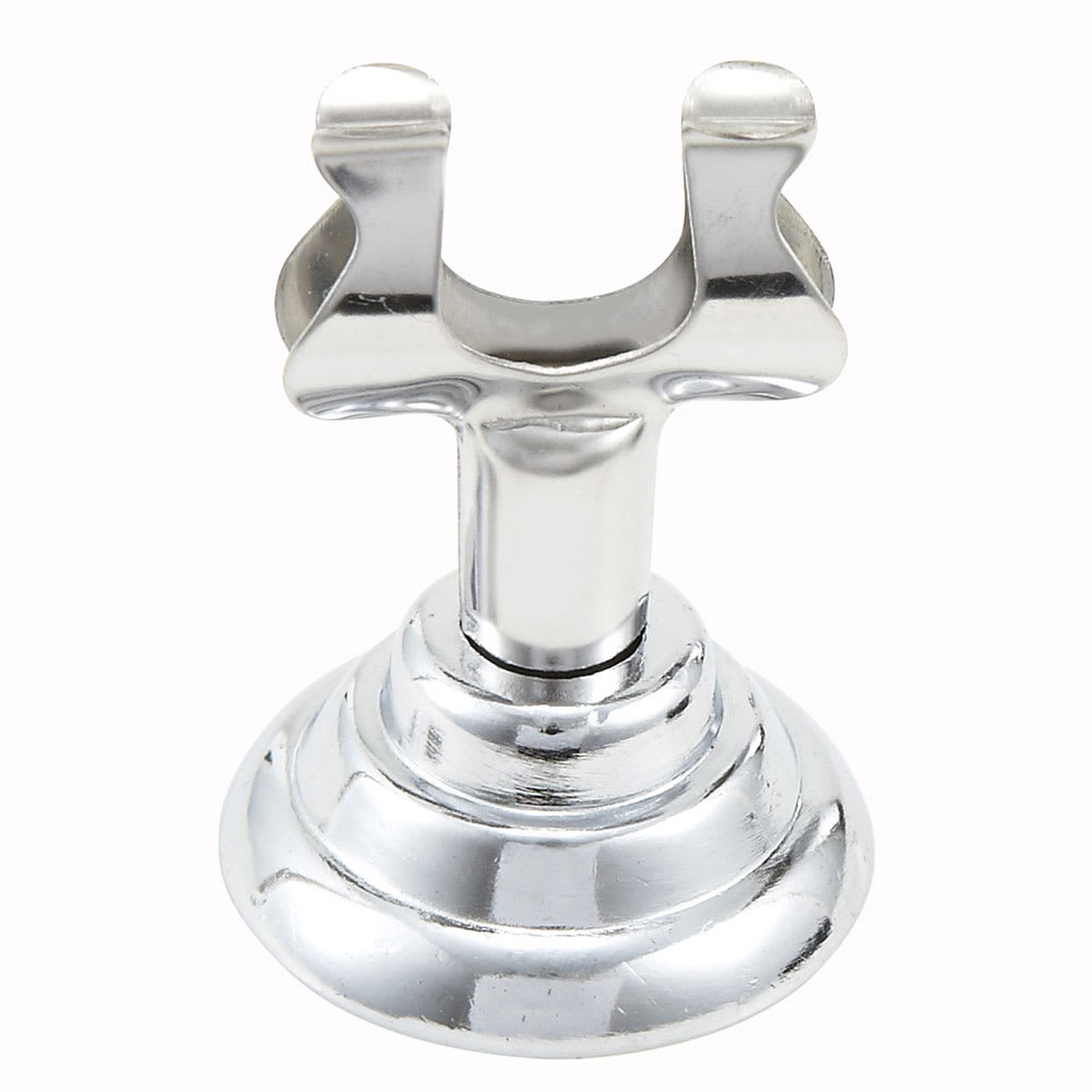 Winco MH-1 1 1/2" Tabletop Menu Card Holder - Stainless