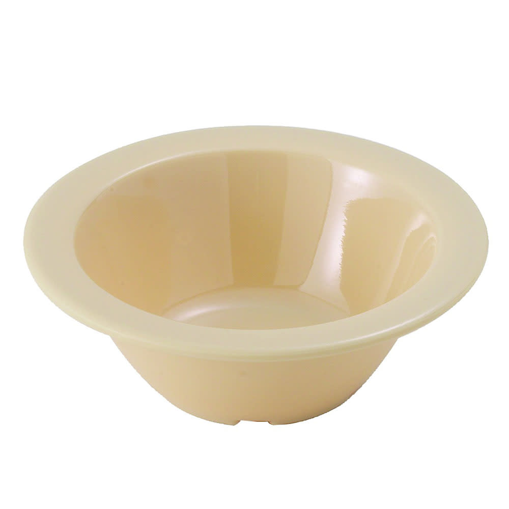 Winco MMB-4 4 oz Round Melamine Fruit Bowl, Tan