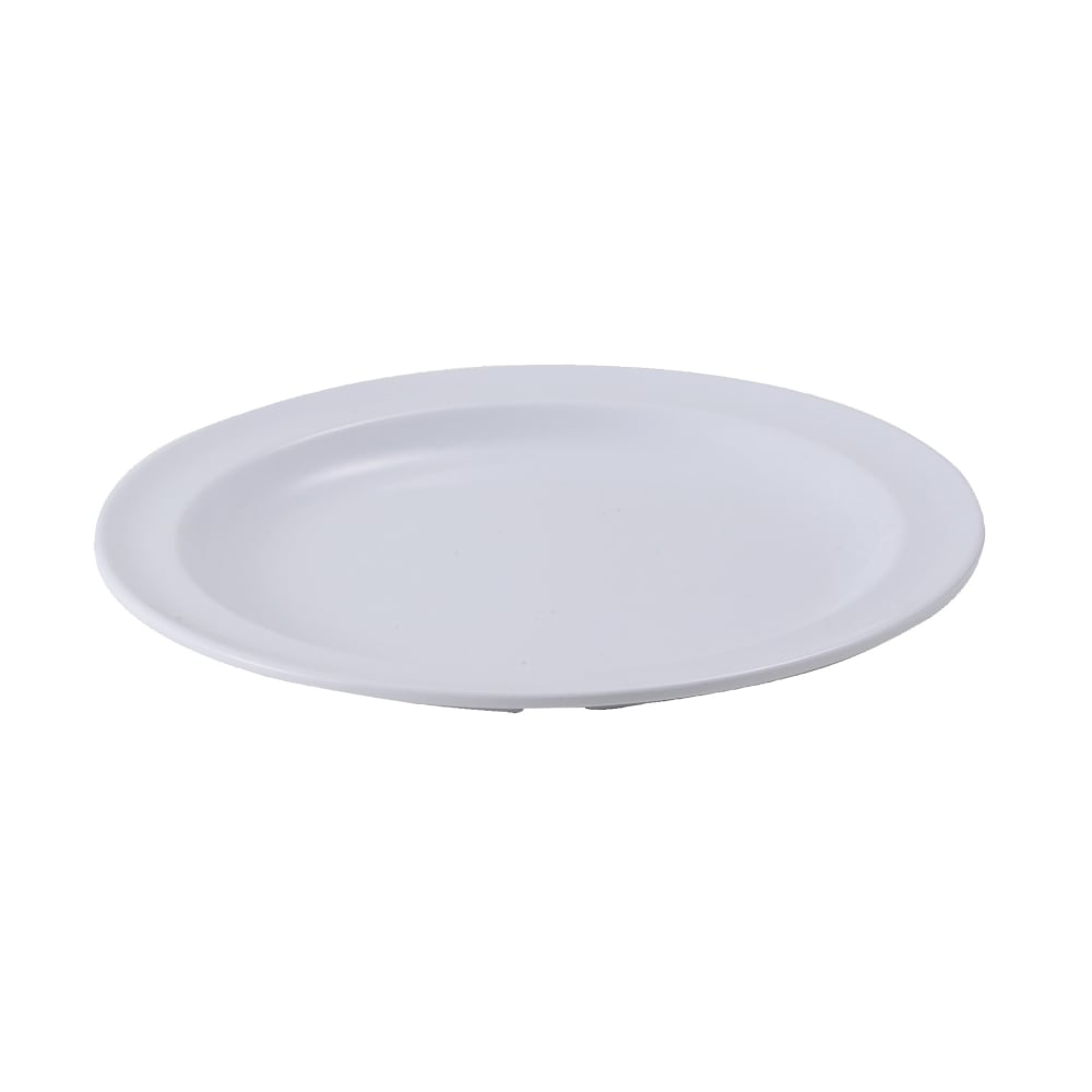 Winco MMPR-7W 7" Round Melamine Dinner Plate, White