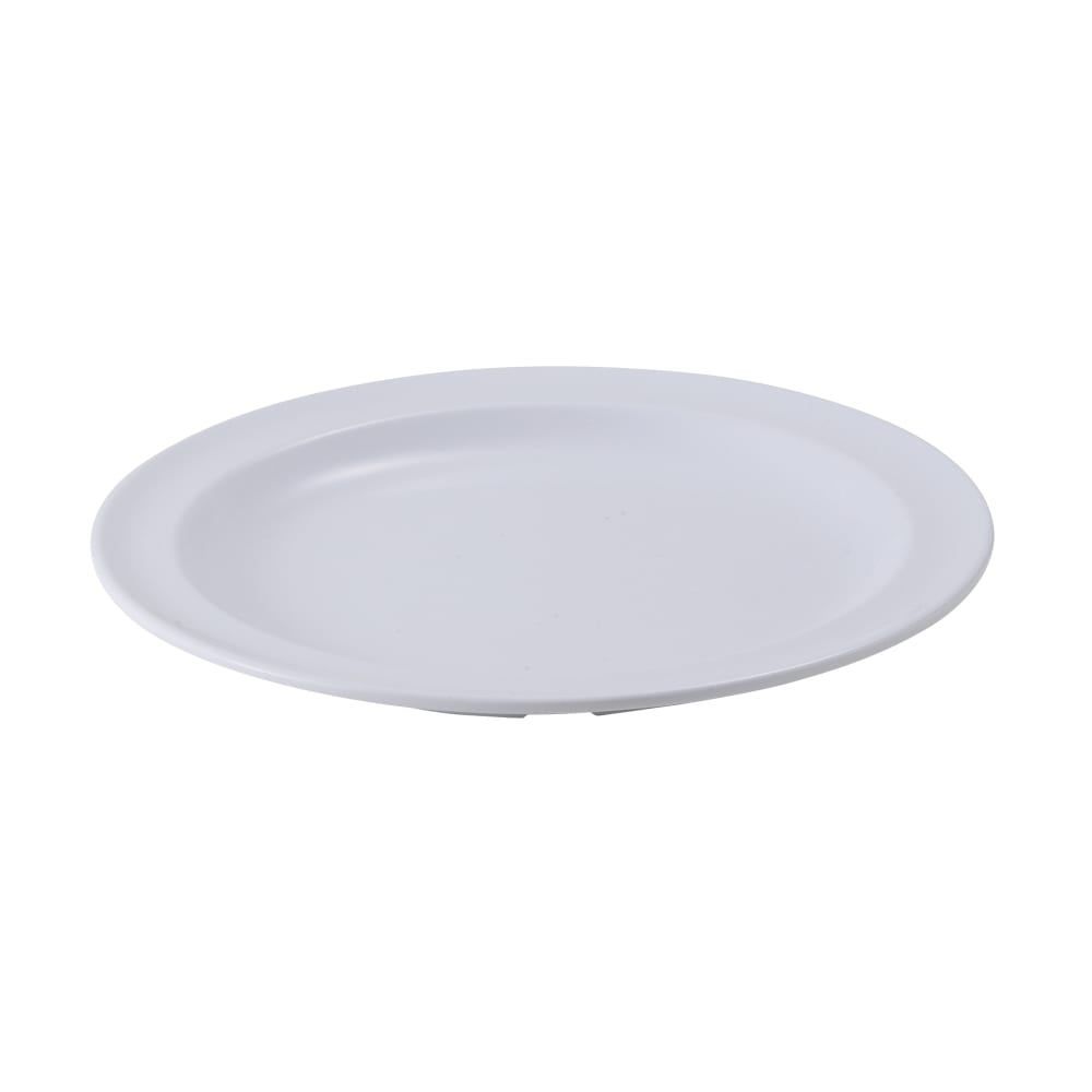 Winco MMPR-8W 8" Round Melamine Dinner Plate, White