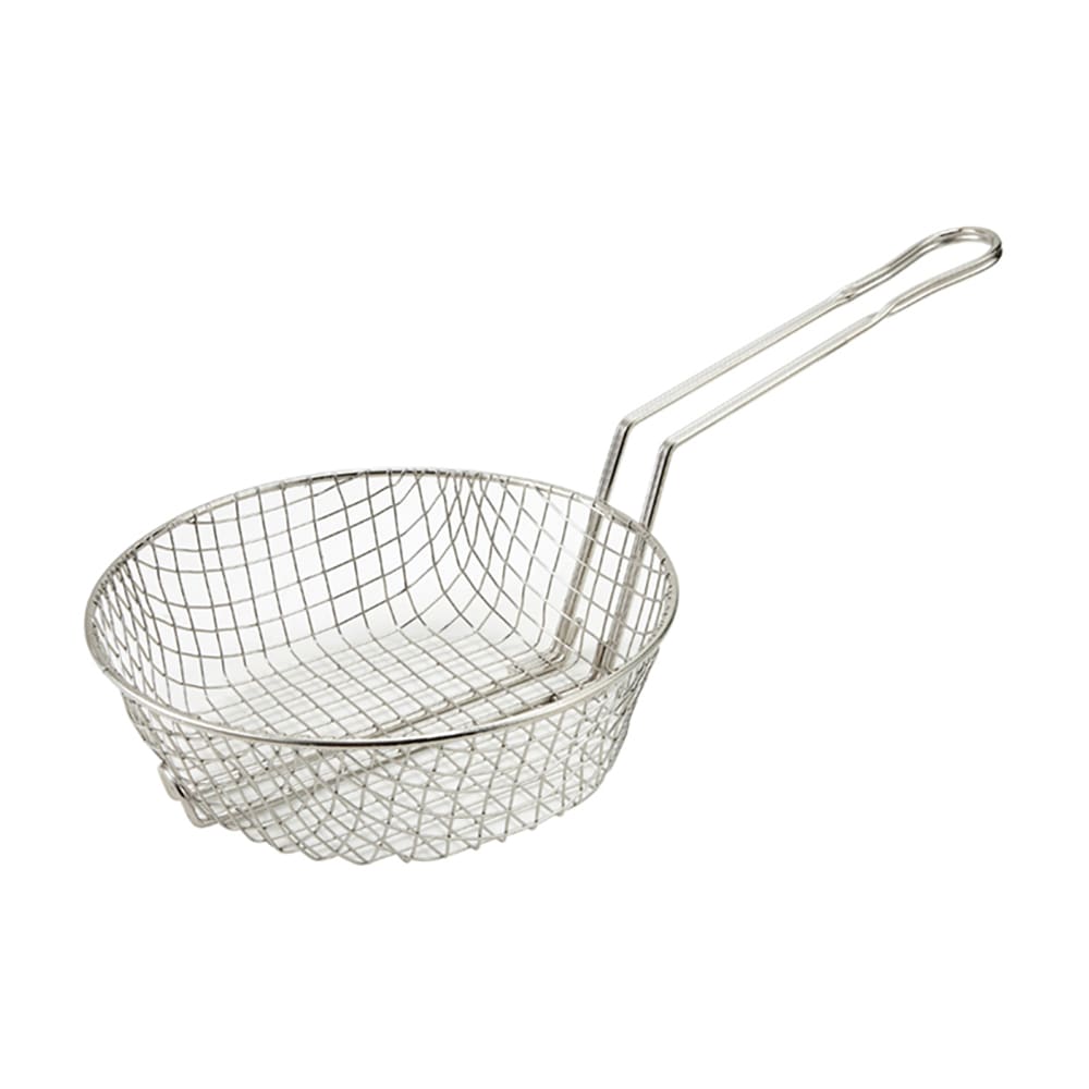 Winco MSB-08 8" Culinary Basket w/ Handle - Coarse Mesh, Steel