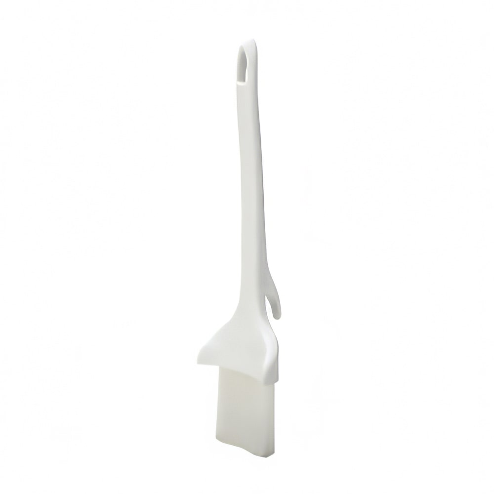 Winco NB-20HK 2" Concave Pastry Brush w/ Nylon Bristles & White Plastic Handle