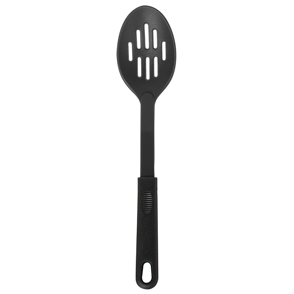Winco NC-SL2 Slotted Nylon Spoon, Black
