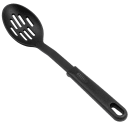 Winco NC-SL2 Slotted Nylon Spoon, Black thumbnail 2