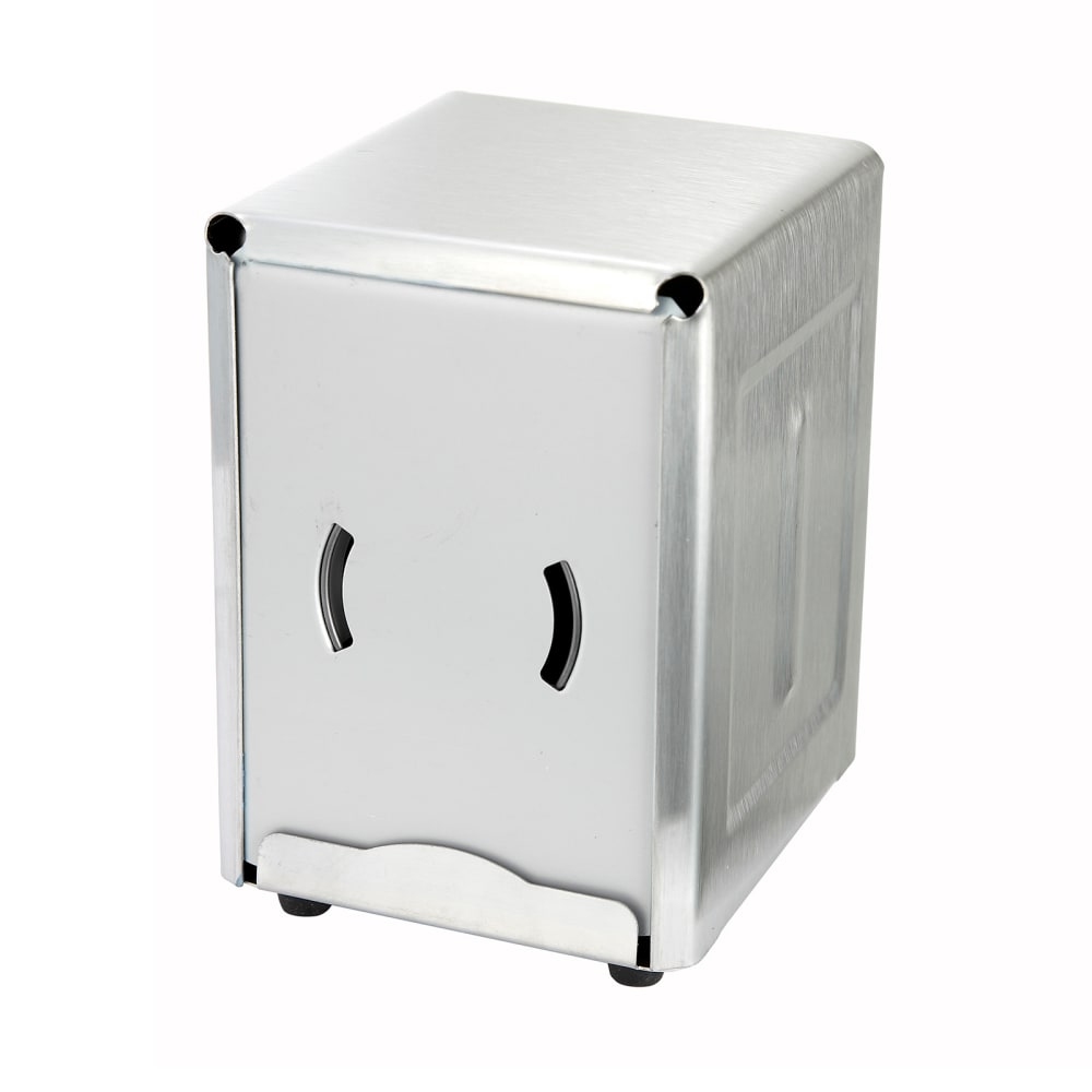 Winco NH-5 Half Size Napkin Dispenser for 3 1/2" x 5" Napkins, Stainless