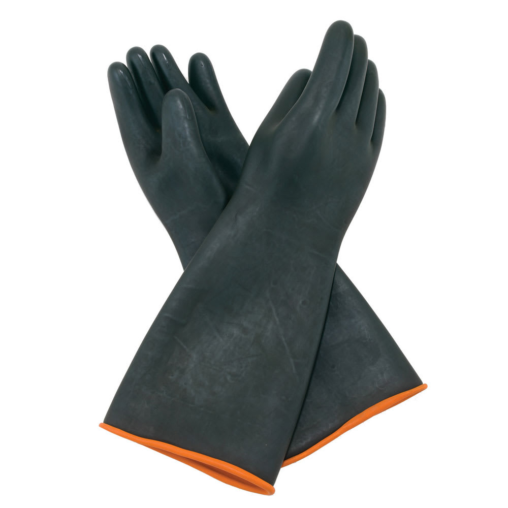 Winco NLGH-18 Heavy Duty Gloves, Natural Latex