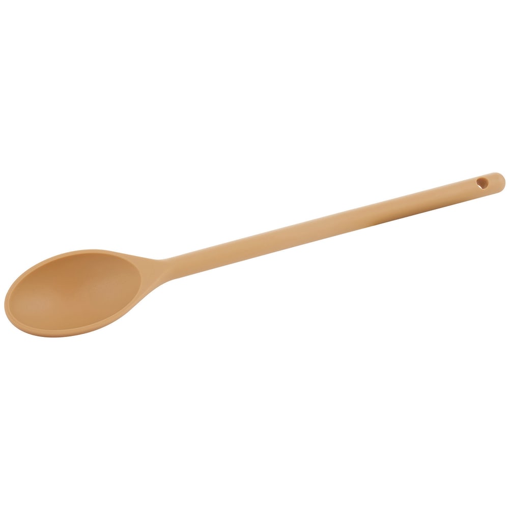 Winco NS-15T 15" Heat Resistant Nylon Prep Spoon - Tan