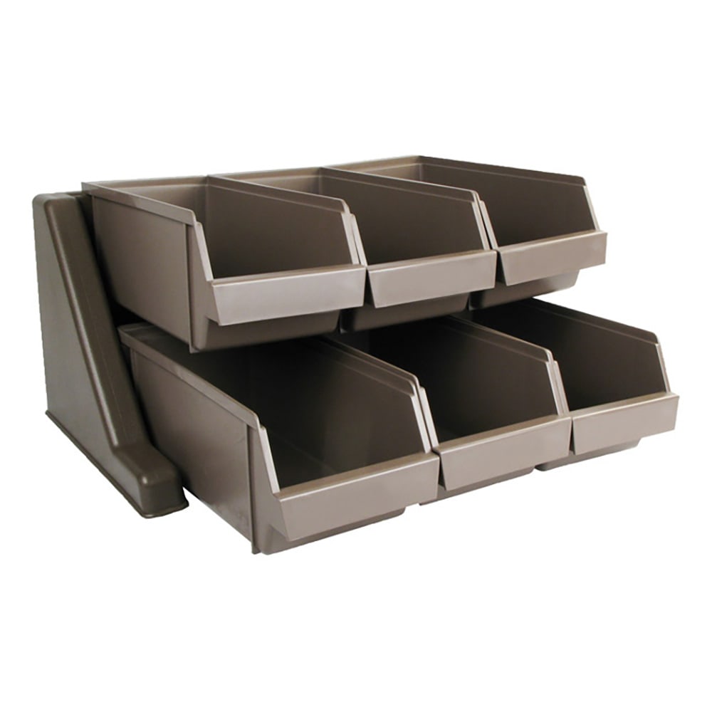 Winco OGZ-6 Condiment Organizer w/ (6) Bins - Beige