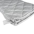 Winco OMS-17 17" Conventional Oven Mitt - Cotton, Gray thumbnail 3