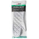 Winco OMS-17 17" Conventional Oven Mitt - Cotton, Gray thumbnail 5