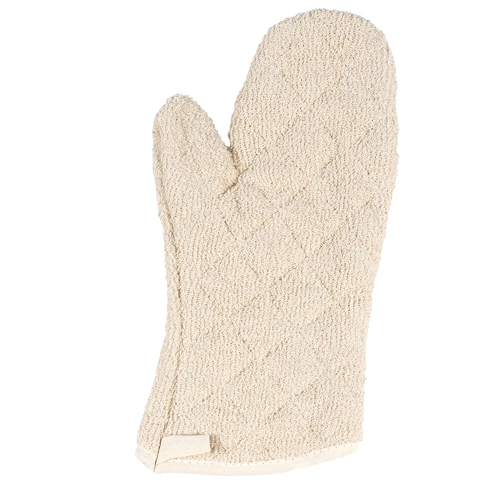 Winco OMT-13 13" Conventional Oven Mitt - Terry, Beige