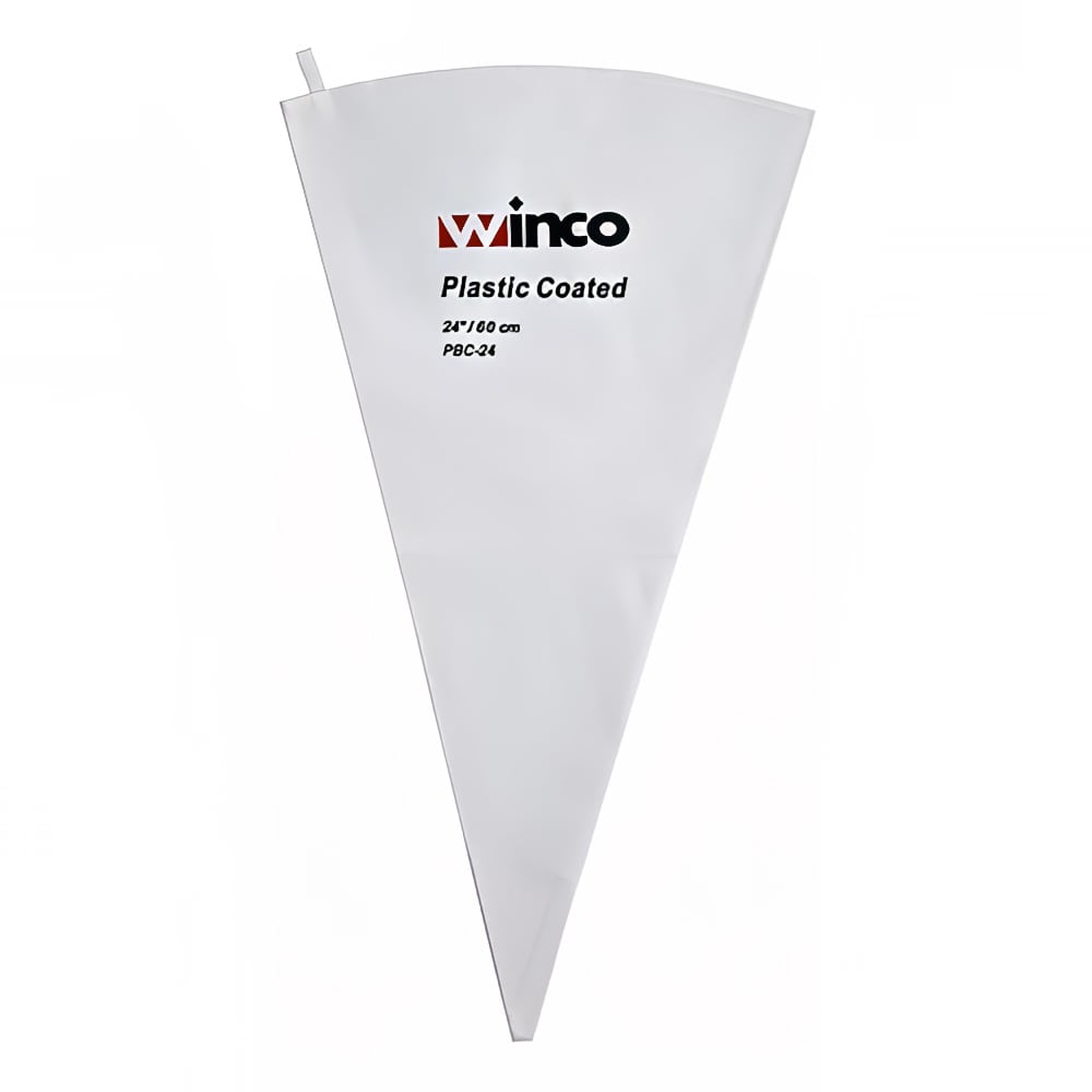 Winco PBC-24 24" Pastry Bag w/ Cotton Exterior, Plastic Coated Interior