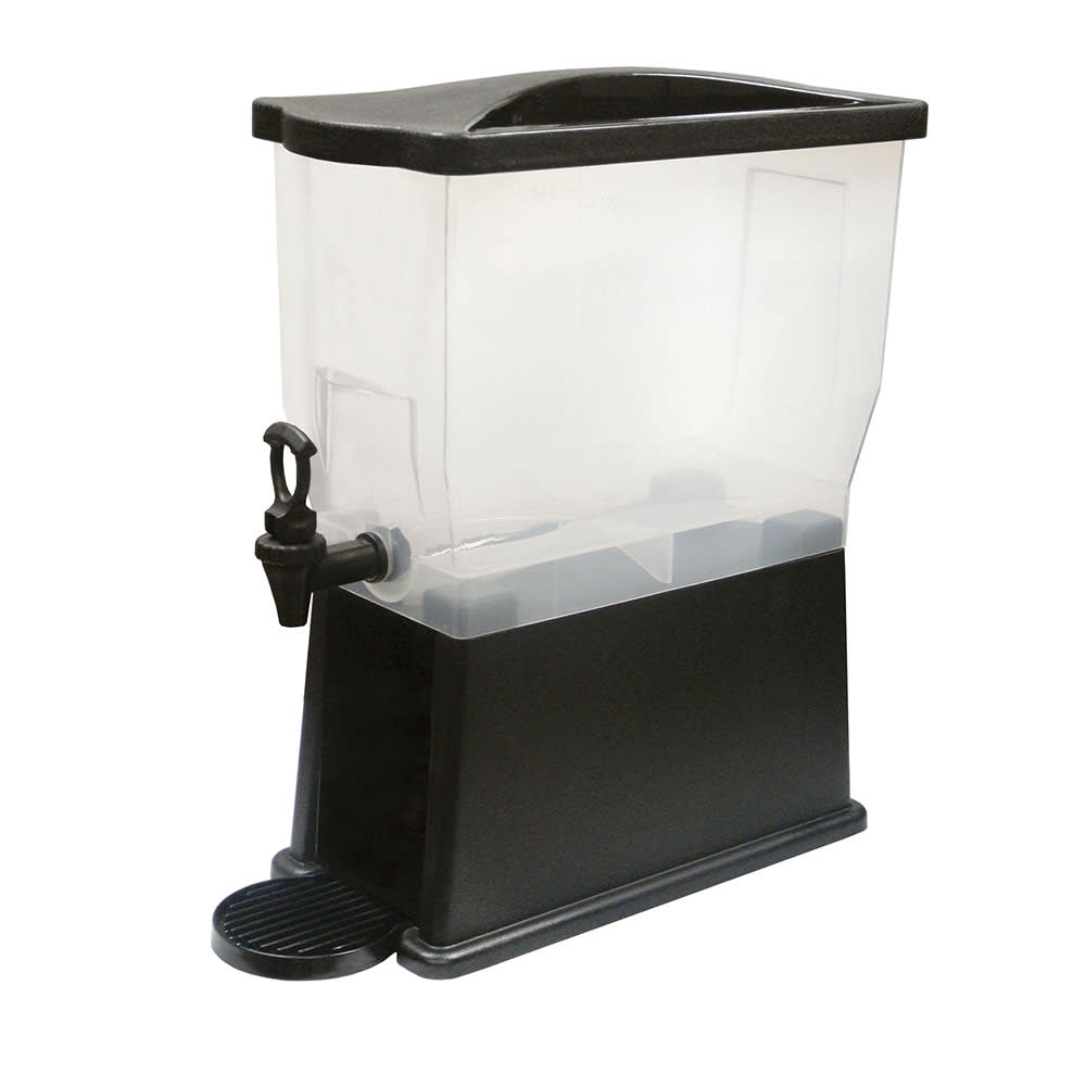 Winco PBD-3 3 gal Beverage Dispenser - Plastic Container, Black Base