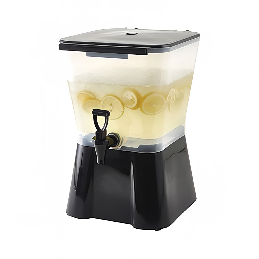 Winco PBD-3SK 3 gal Beverage Dispenser - Plastic Container, Black Base