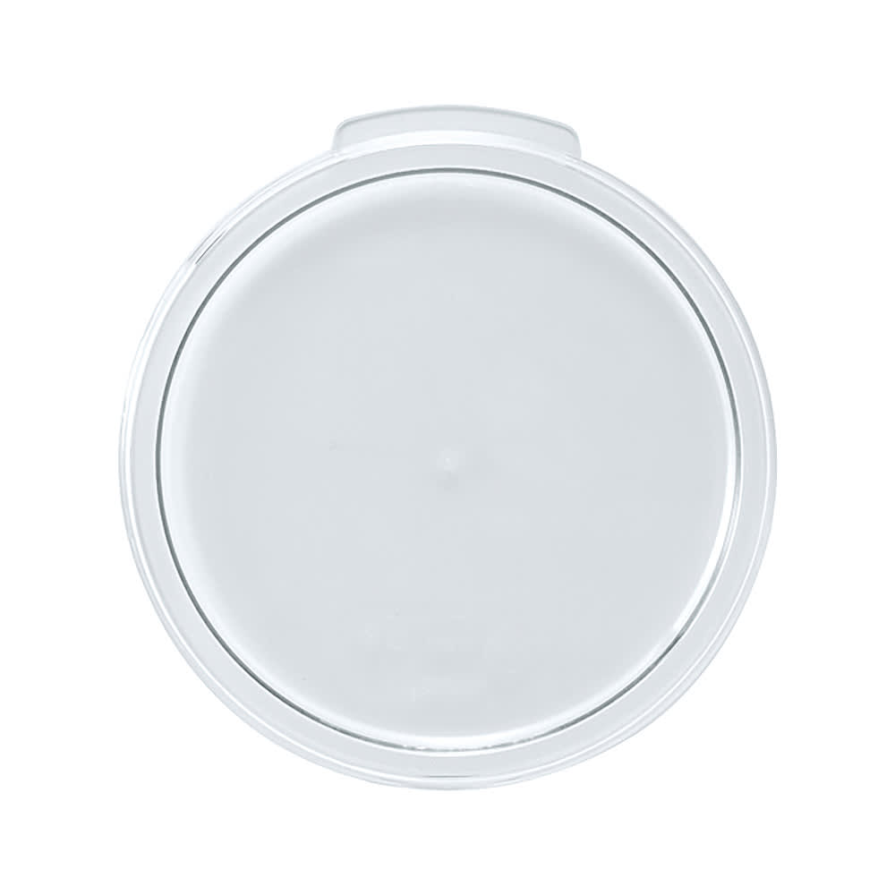 Winco PCRC-1222C Round Cover for 12, 18 & 22 qt Storage Containers - Polycarbonate, Clear
