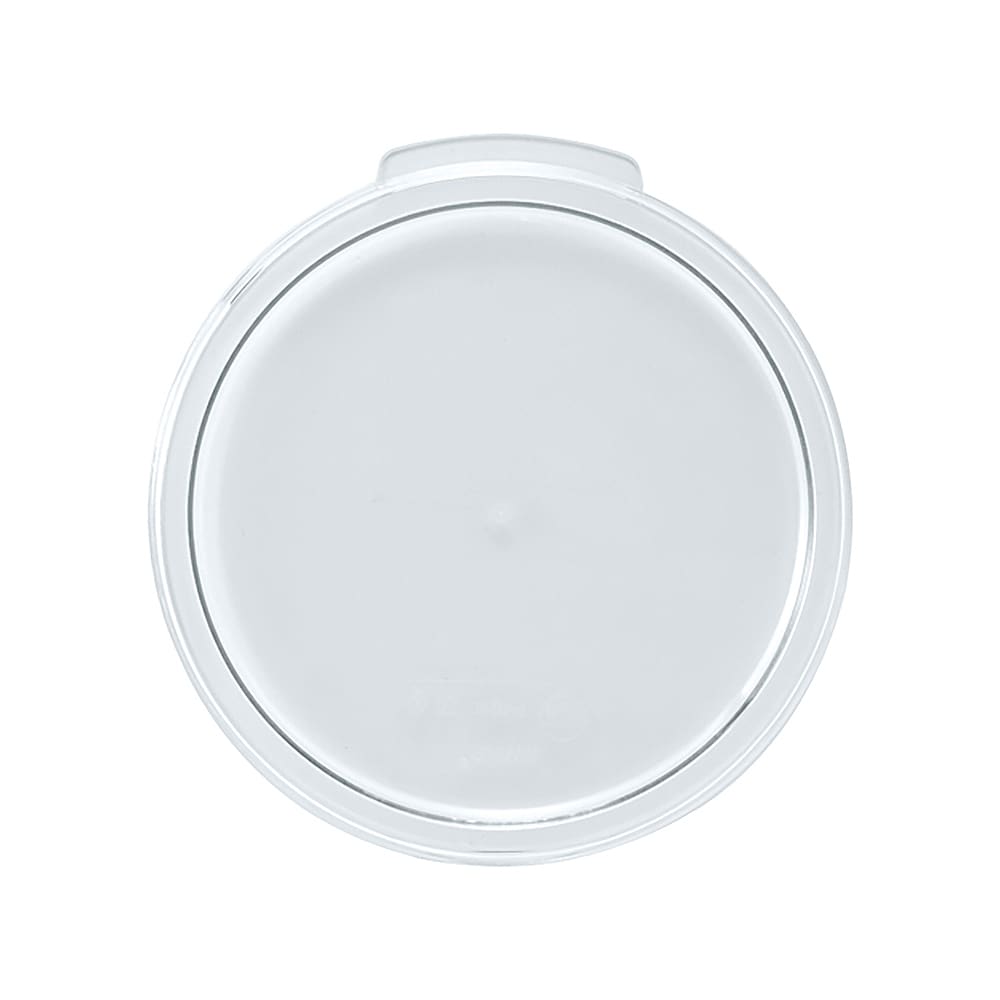 Winco PCRC-24C Round Cover for 2 & 4 qt Storage Containers - Polycarbonate, Clear